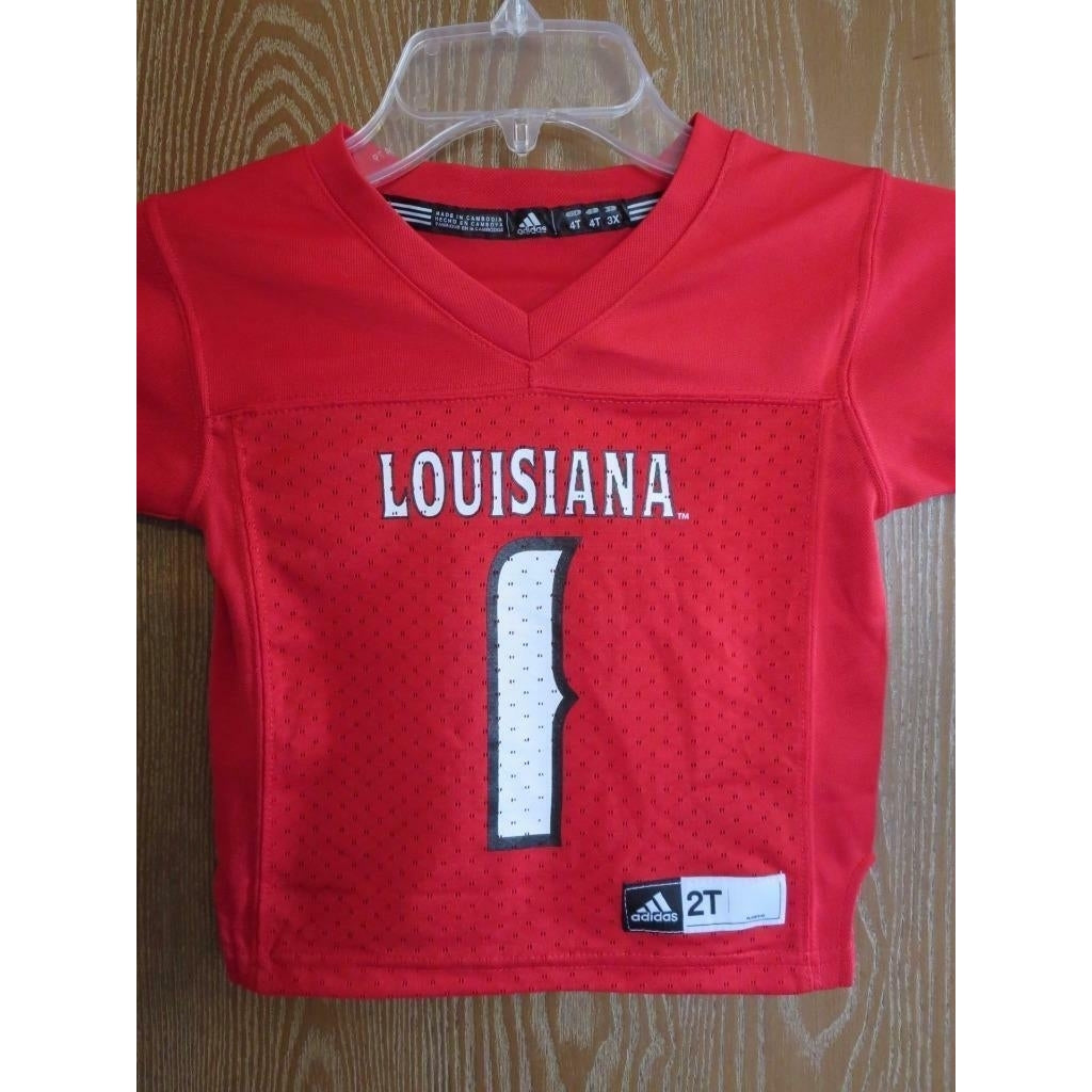 Louisville Cardinals 1 Toddler Size 2T Adidas Jersey Image 2