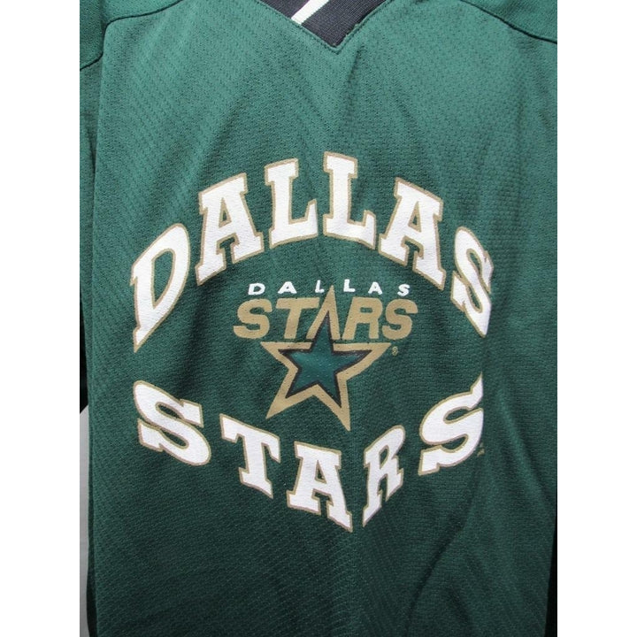 Dallas Stars Youth Size XL XLarge (18) Green Long Sleeve Jersey Image 2