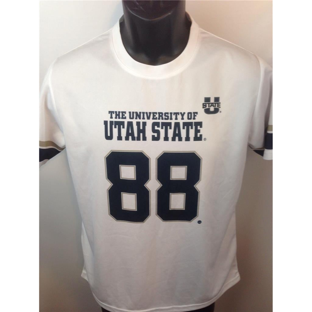 Utah State Aggies 88  Youth Size XL White 2 A Day Jersey Shirt Image 3