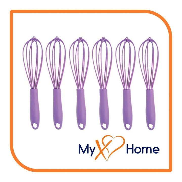 7" Purple Silicone Whisk by MyXOHome (124 or 6 Whisks) Image 4