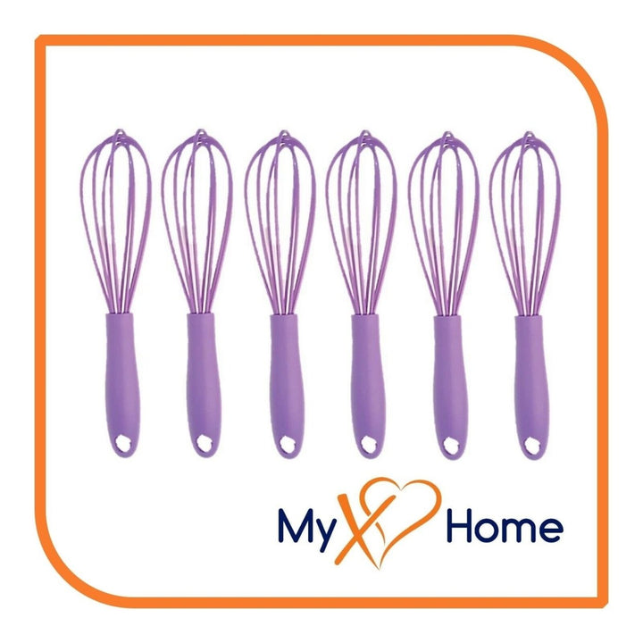 7" Purple Silicone Whisk by MyXOHome (1 2 4 or 6 Whisks) Image 1