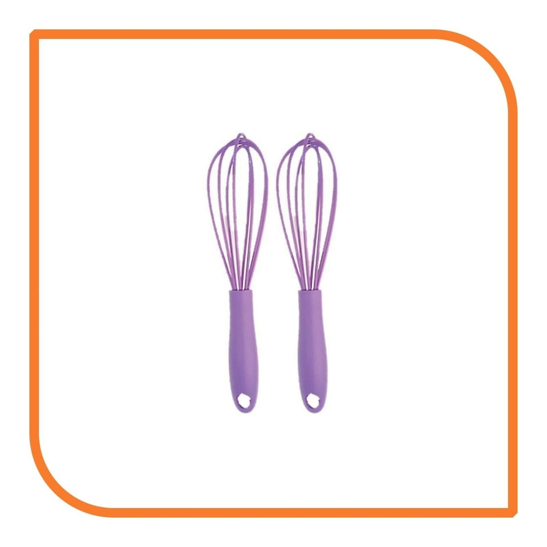 7" Purple Silicone Whisk by MyXOHome (124 or 6 Whisks) Image 12