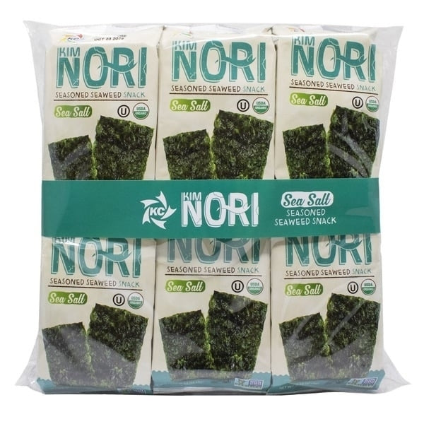 Kimnori Organic Seaweed Snacks Seasalt, 0.14 Ounce (Pack of 24) Image 1
