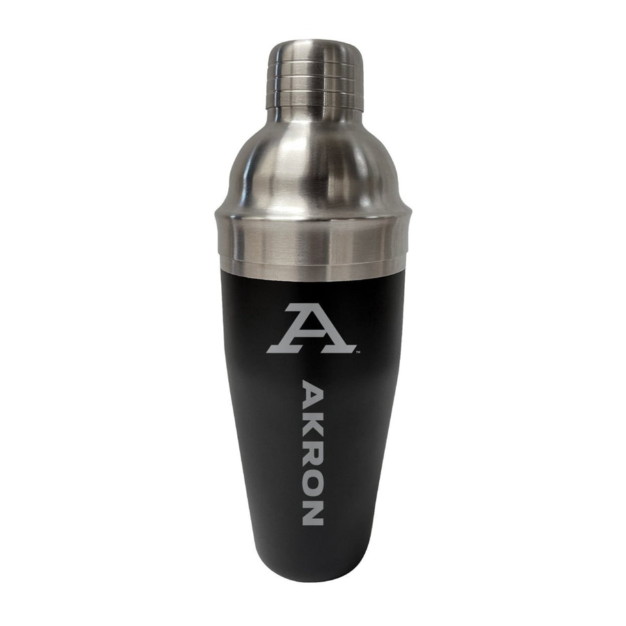 Akron Zips NCAA Official 24 oz Engraved Stainless Steel Cocktail Shaker College Team Spirit Drink Mixer Image 1