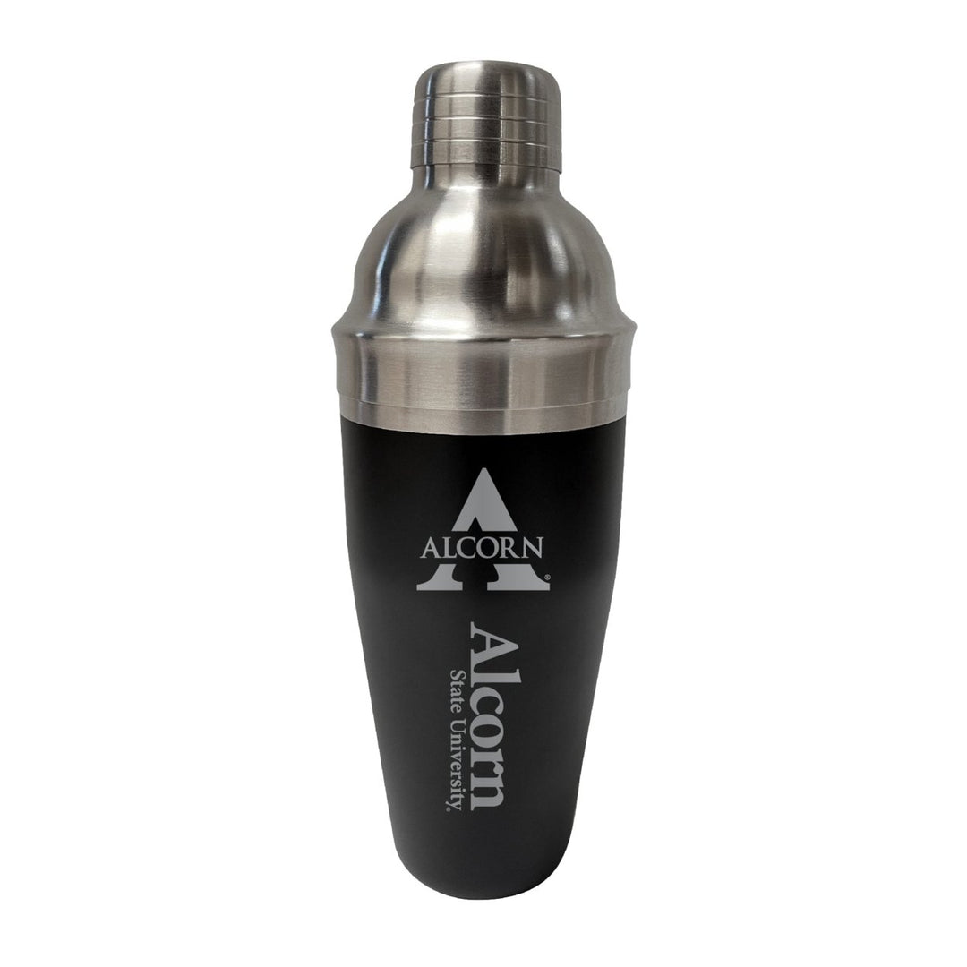 Alcorn State Braves NCAA Official 24 oz Engraved Stainless Steel Cocktail Shaker College Team Spirit Drink Mixer Image 1