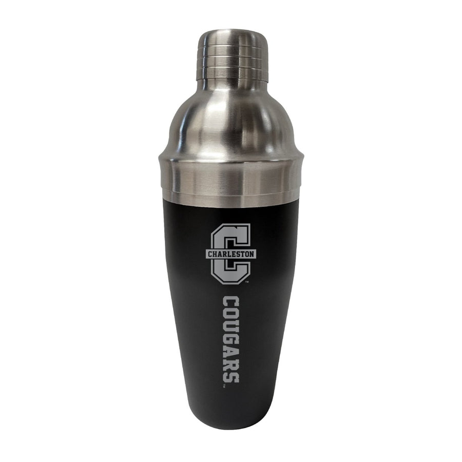 College of Charleston NCAA Official 24 oz Engraved Stainless Steel Cocktail Shaker College Team Spirit Drink Mixer Image 1