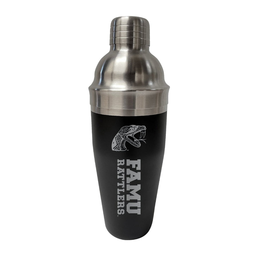 Florida AandM Rattlers NCAA Official 24 oz Engraved Stainless Steel Cocktail Shaker College Team Spirit Drink Mixer Image 1