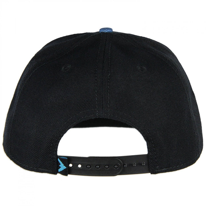 Nightwing Embroidered Logo Adjustable Flatbill Snapback Cap Image 2