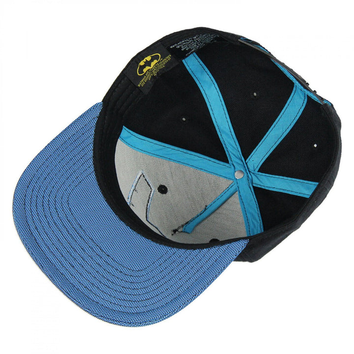 Nightwing Embroidered Logo Adjustable Flatbill Snapback Cap Image 3