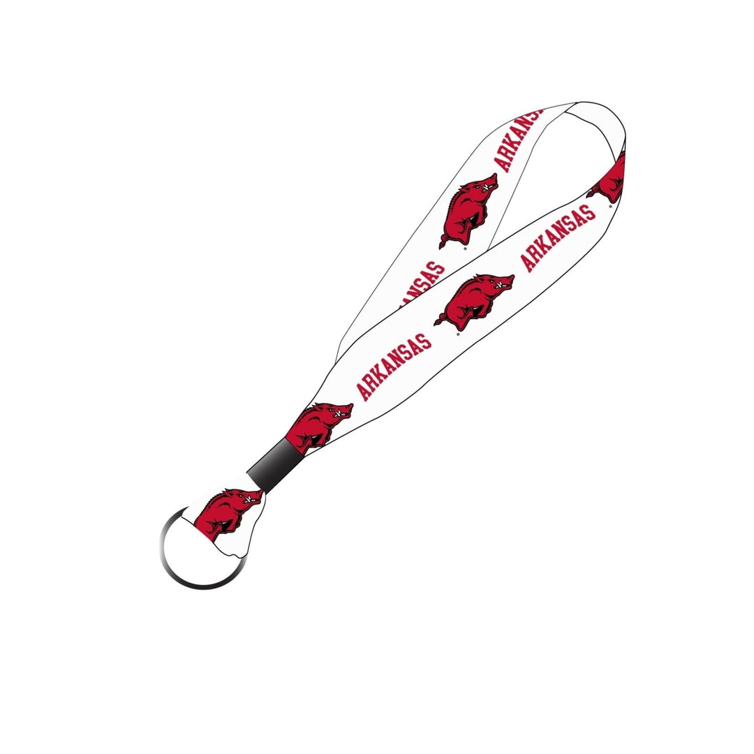 Arkansas Razorbacks NCAA Spirit Cloth Keychain Lanyard Image 1