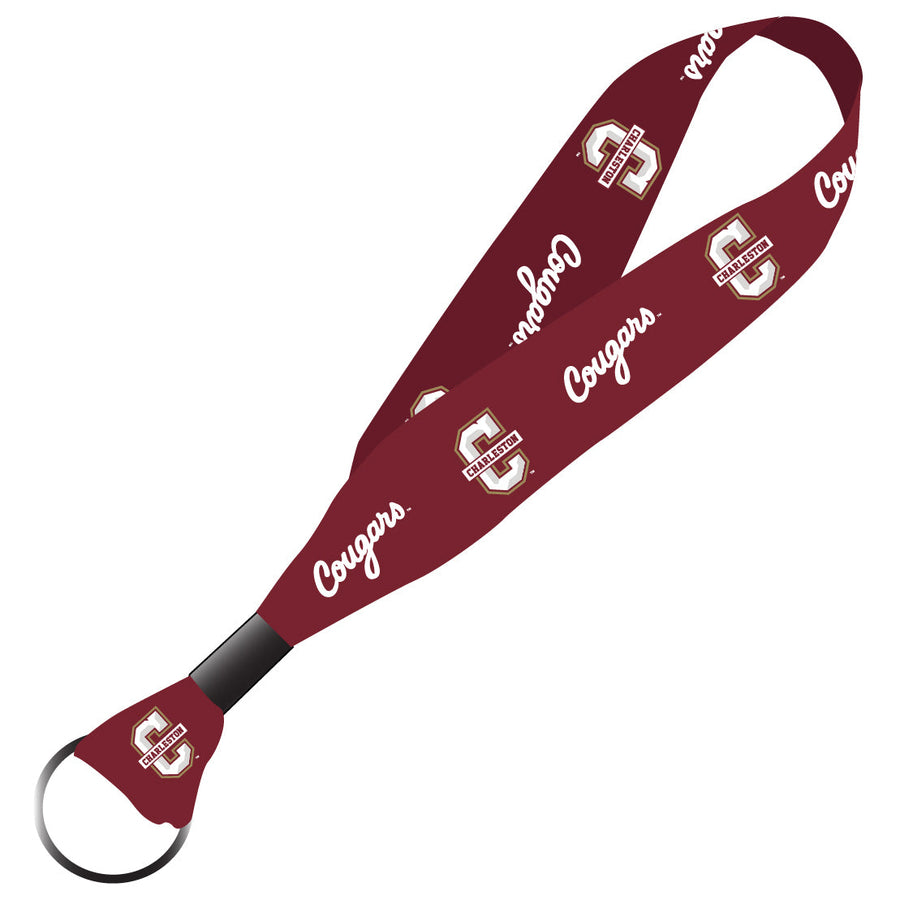 College of Charleston NCAA Spirit Cloth Keychain Lanyard Image 1