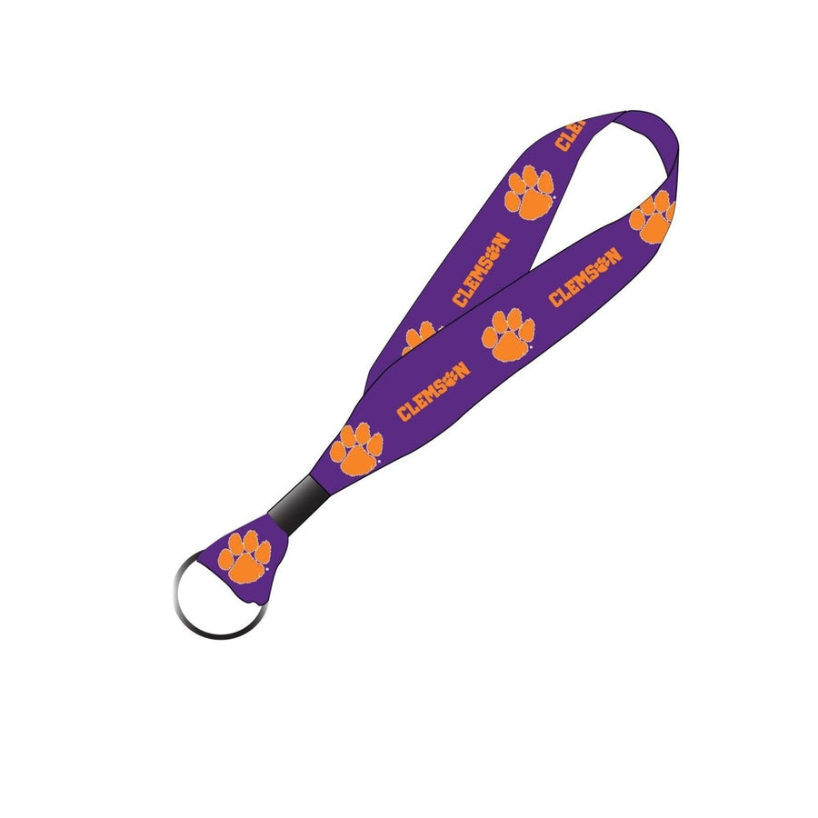 Clemson Tigers NCAA Spirit Cloth Keychain Lanyard Image 1