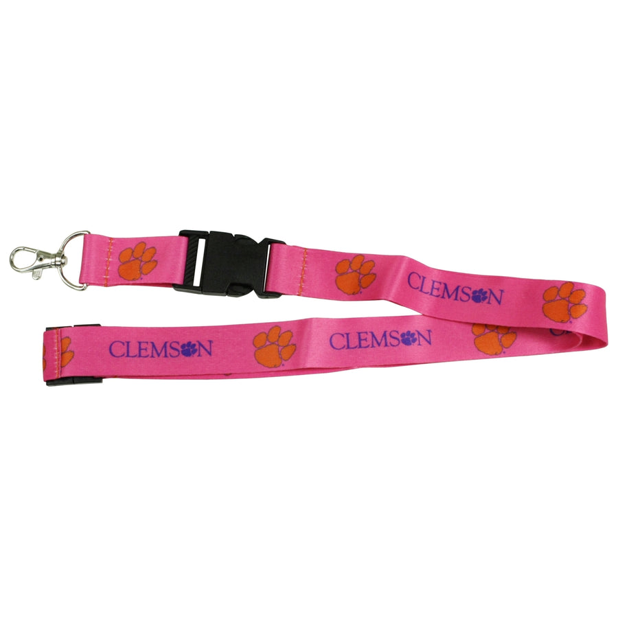 Clemson Tigers Pink Lanyard Image 1