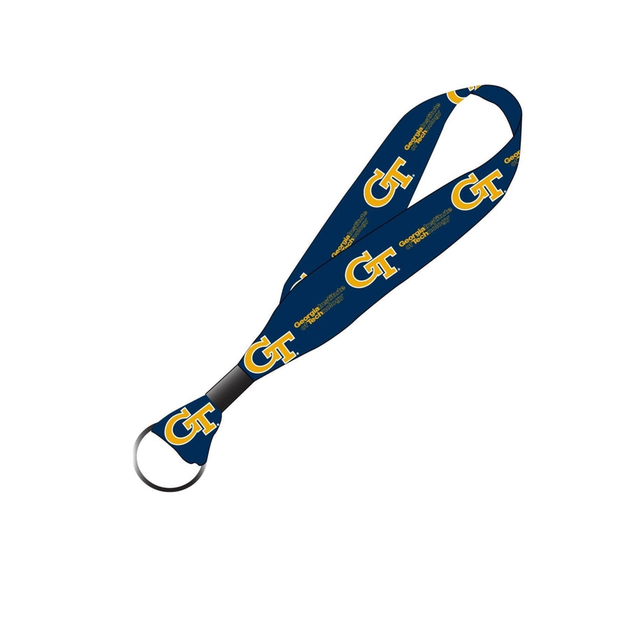 Georgia Tech Yellow Jackets NCAA Spirit Cloth Keychain Lanyard Image 1