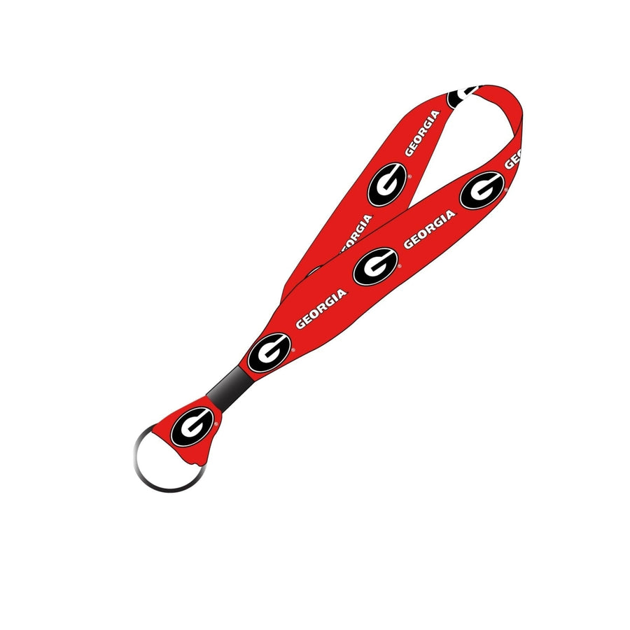 Georgia Bulldogs NCAA Spirit Cloth Keychain Lanyard Image 1