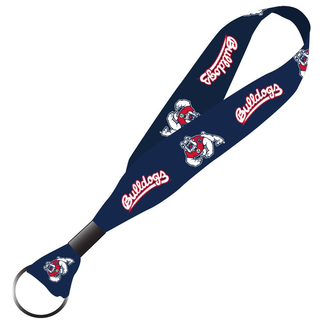 Fresno State Bulldogs NCAA Spirit Cloth Keychain Lanyard Image 1