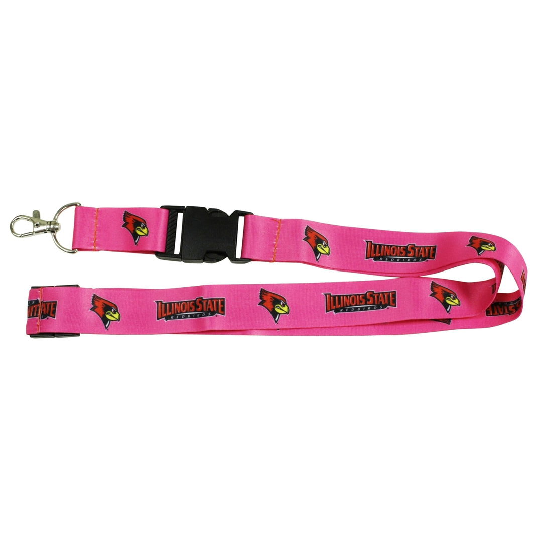 Illinois State Redbirds Pink Lanyard Image 1