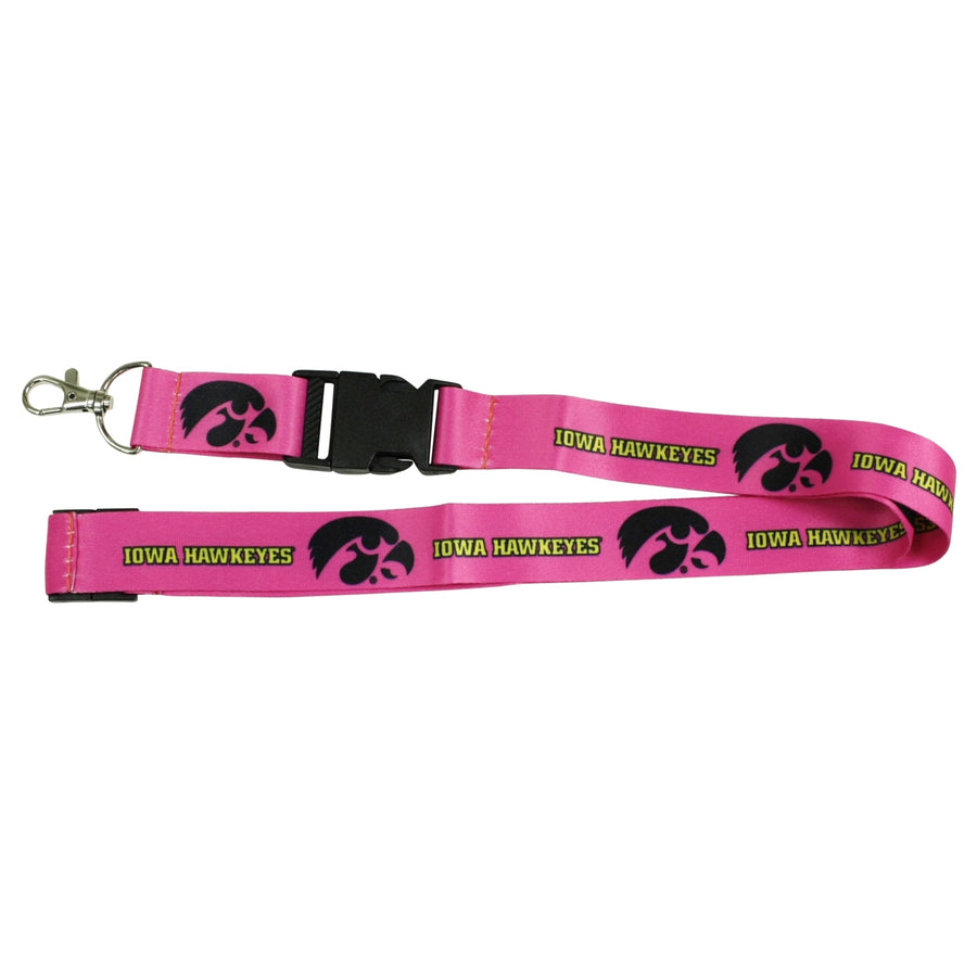 Iowa Hawkeyes Pink Lanyard Image 1