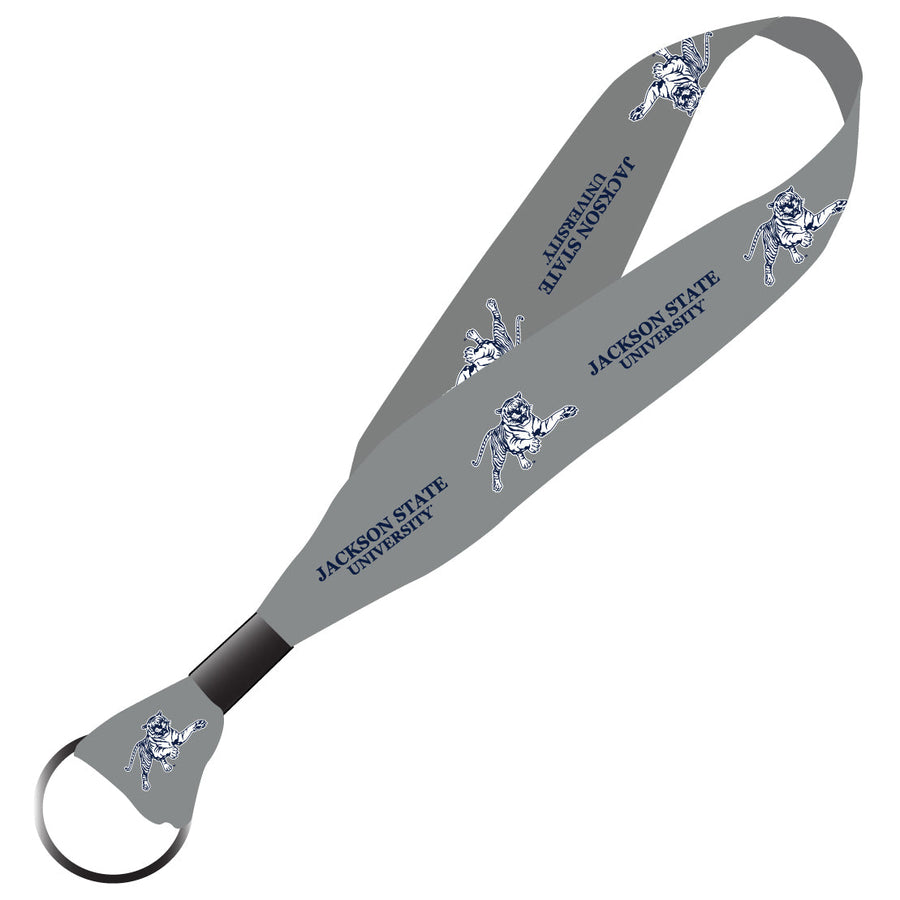 Jackson State University NCAA Spirit Cloth Keychain Lanyard Image 1