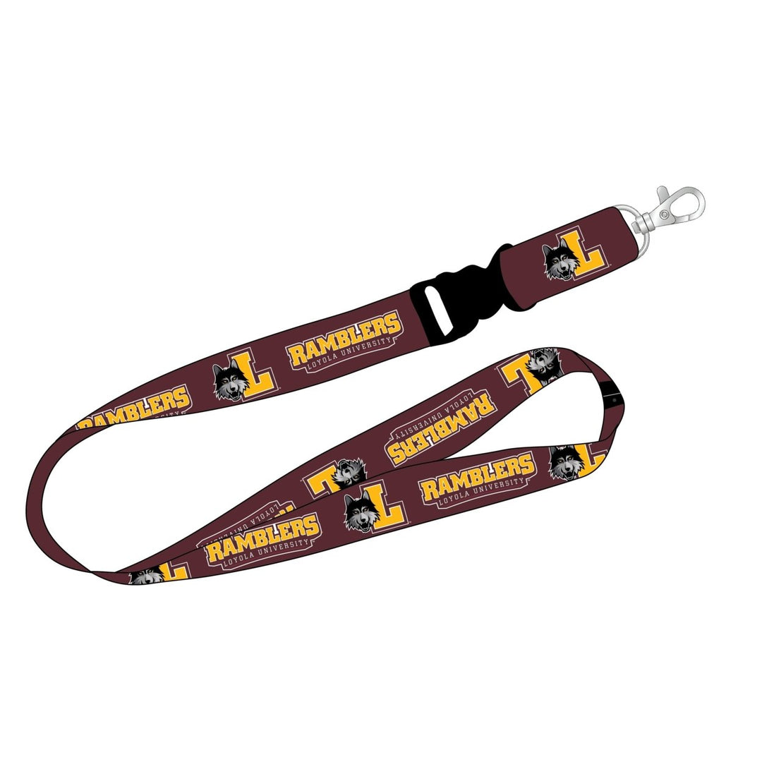 Ultimate Sports Fan Lanyard - Loyola University Ramblers Spirit Durable Polyester Quick-Release Buckle and Heavy-Duty Image 1