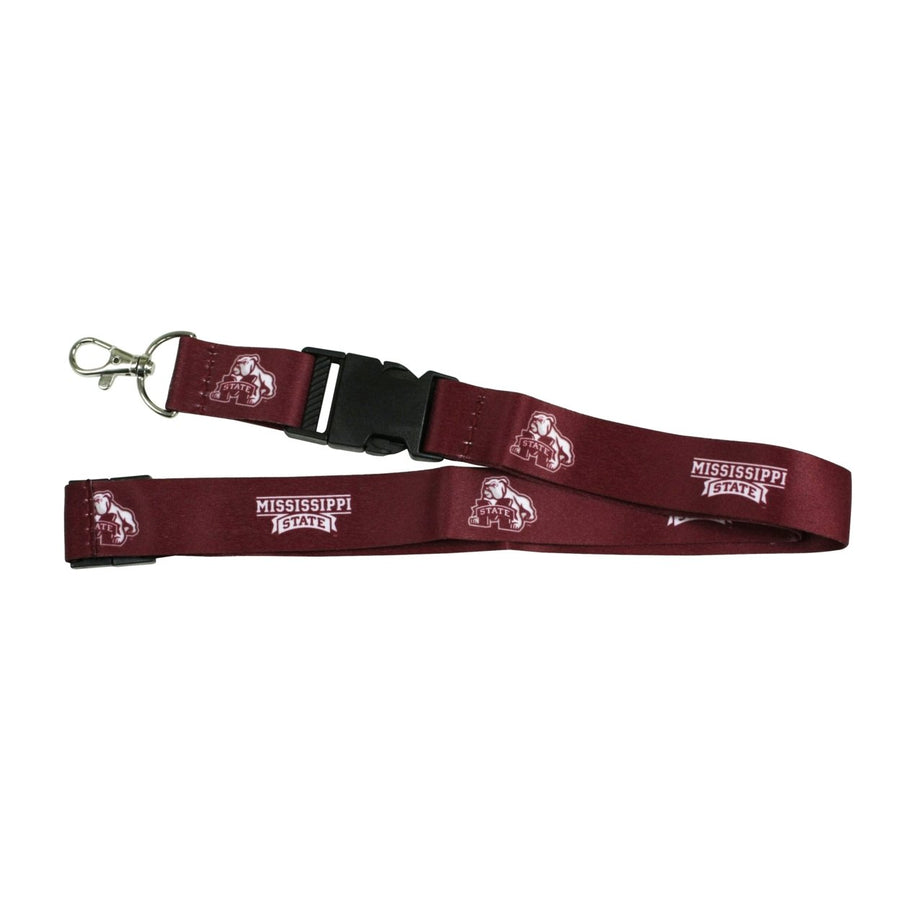 Ultimate Sports Fan Lanyard - Mississippi State Bulldogs Spirit Durable Polyester Quick-Release Buckle and Heavy-Duty Image 1