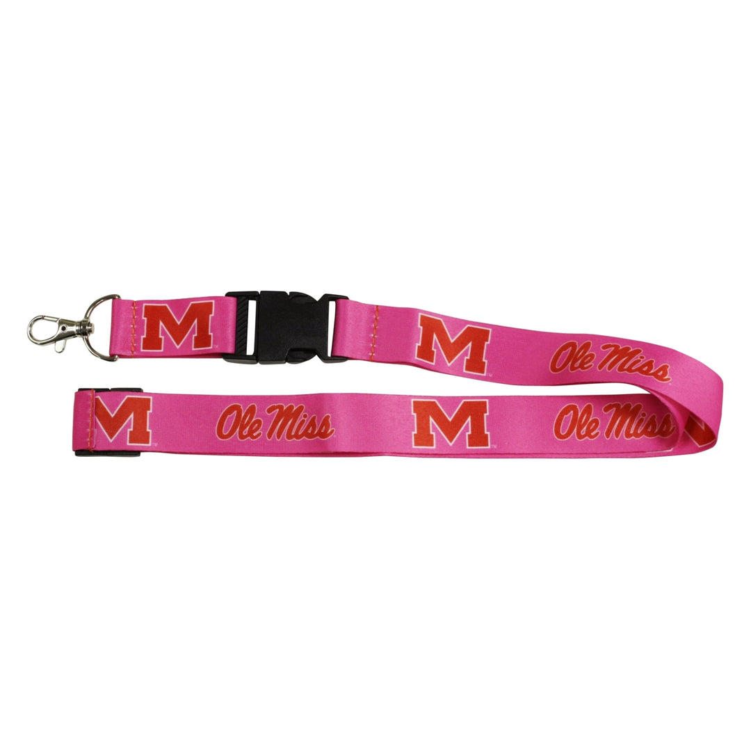 Ultimate Sports Fan Lanyard - Mississippi Rebels "Ole Miss" Spirit Durable Polyester Quick-Release Buckle and Heavy-Duty Image 1