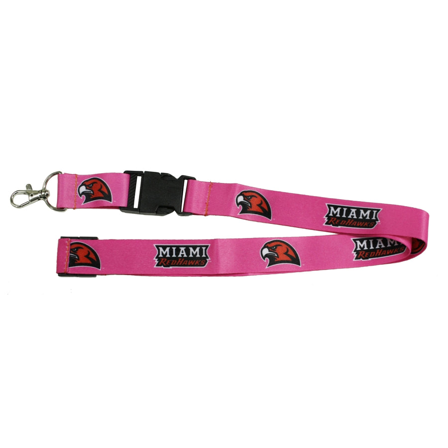 Miami University Redhawks Pink Lanyard Image 1