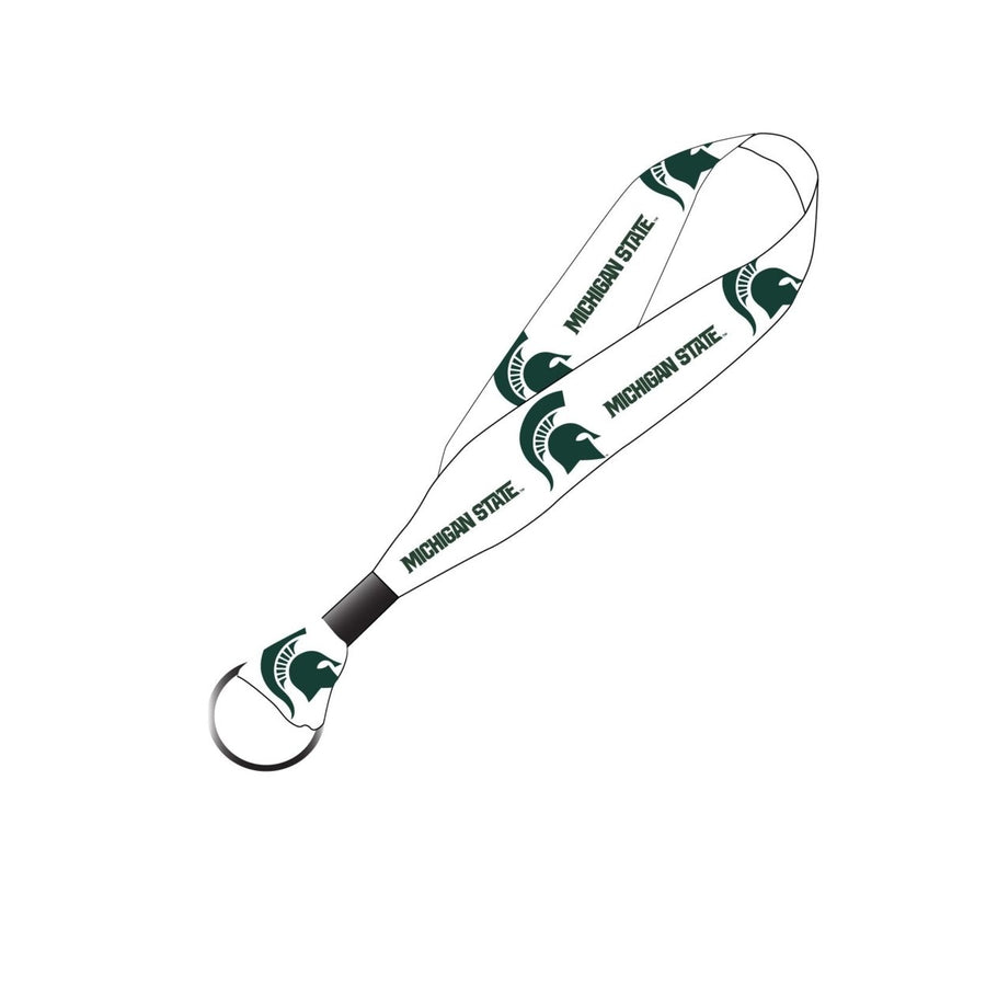 Michigan State Spartans NCAA Spirit Cloth Keychain Lanyard Image 1