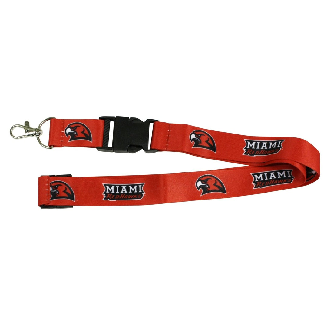 Ultimate Sports Fan Lanyard - Miami University of Ohio Spirit Durable Polyester Quick-Release Buckle and Heavy-Duty Image 1