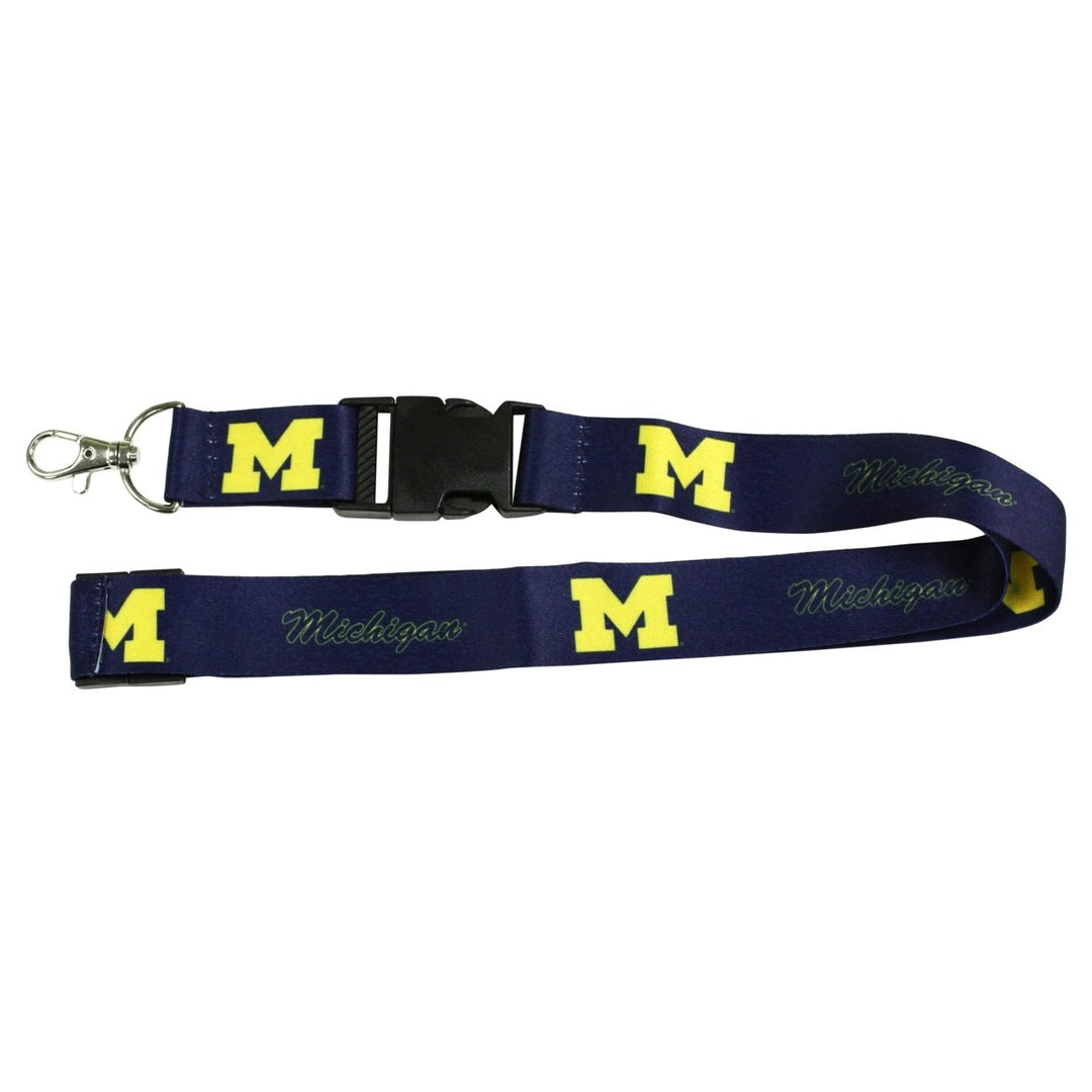 Ultimate Sports Fan Lanyard - Michigan Wolverines Spirit Durable Polyester Quick-Release Buckle and Heavy-Duty Clasp Image 1