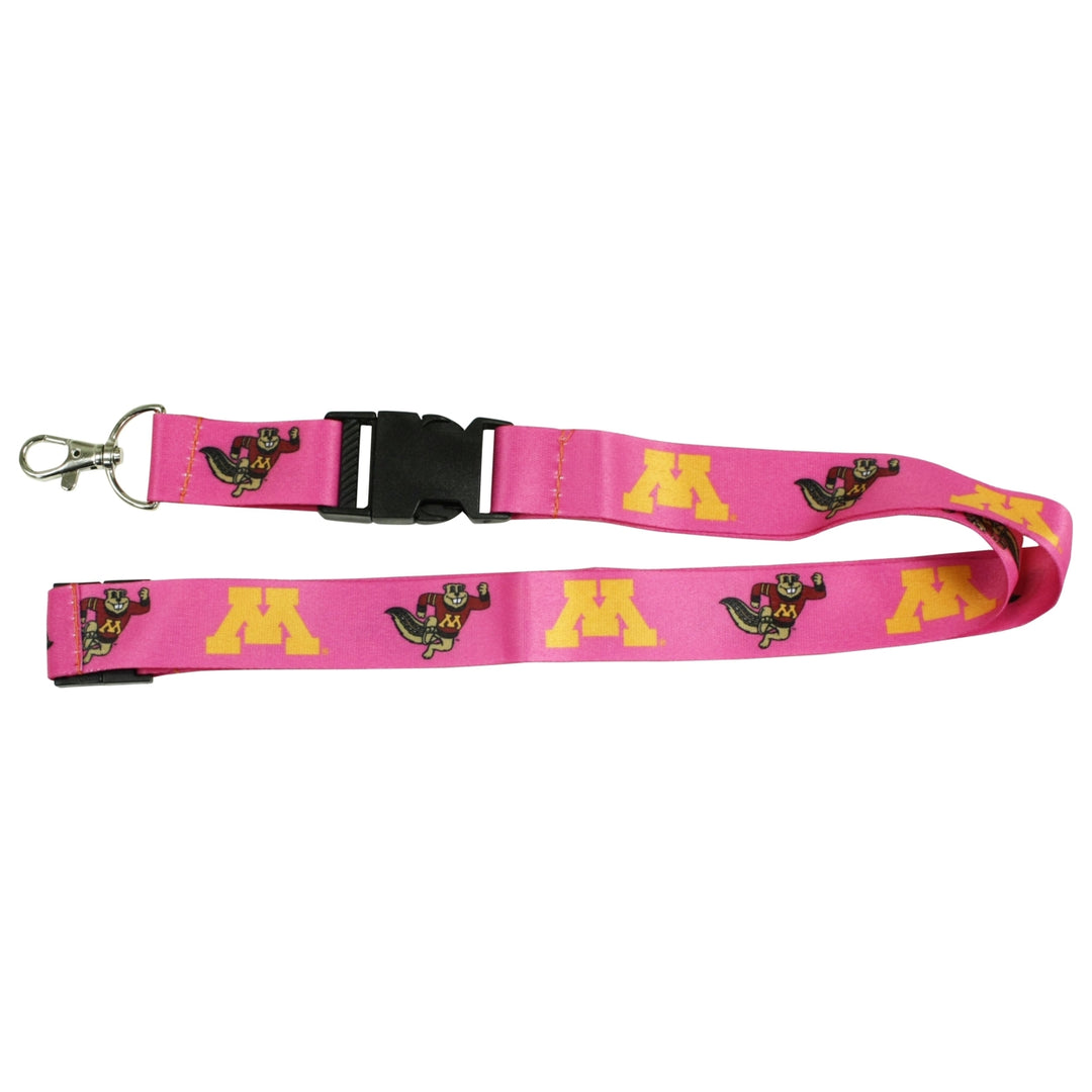 Minnesota Golden Gophers Pink Lanyard Image 1