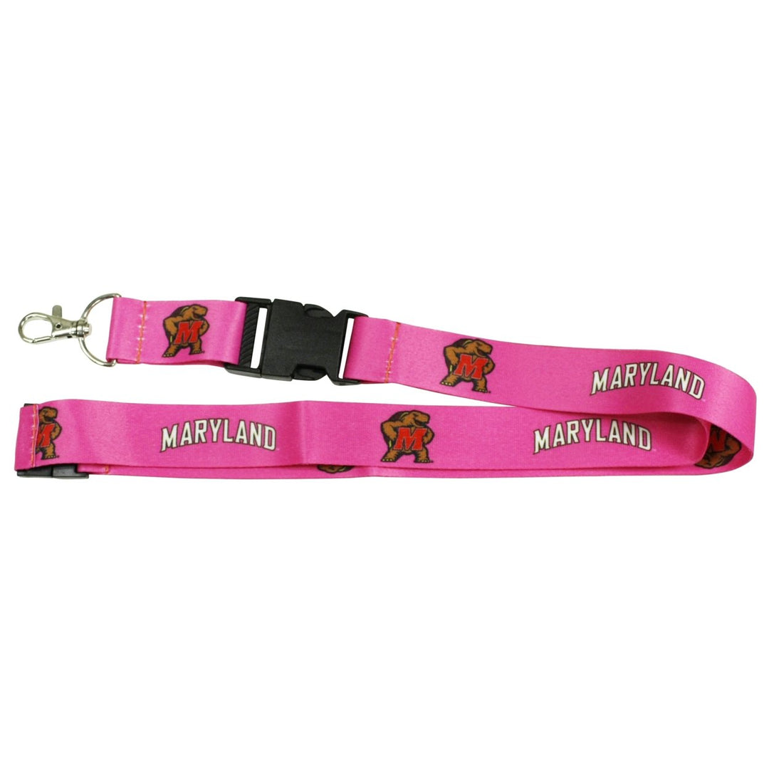 Maryland Terrapins Pink Lanyard Image 1