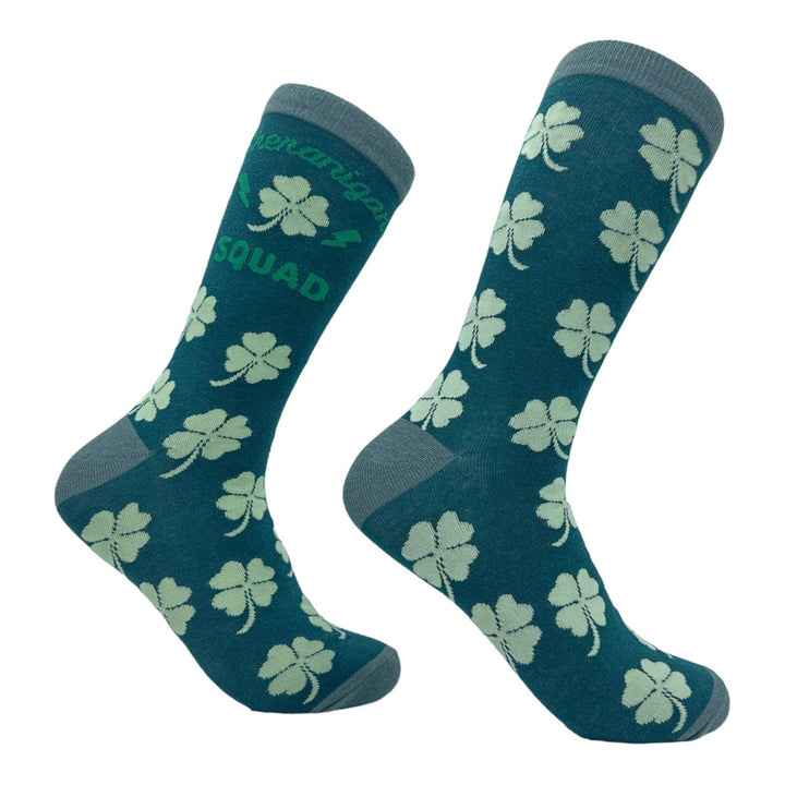 Mens Shenanigans Squad Socks Funny St Paddys Day Parade Novelty Footwear Image 1