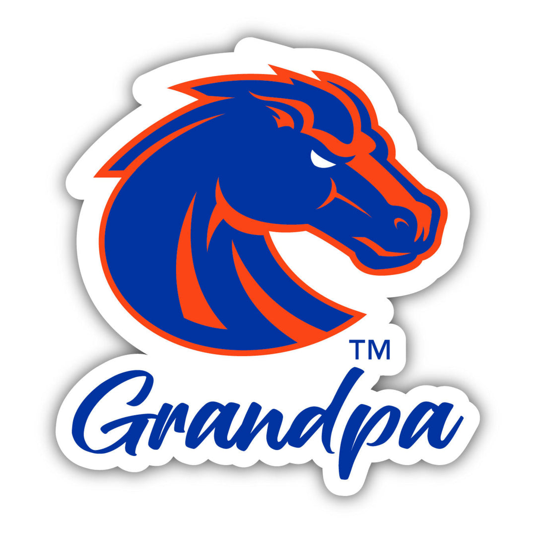 Boise State Broncos 4-Inch Proud Grandpa NCAA - Durable School Spirit Vinyl Decal Perfect Gift for Grandpa Image 1