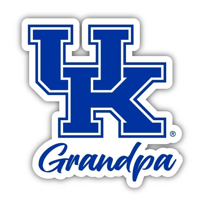 Kentucky Wildcats 4-Inch Proud Grandpa NCAA - Durable School Spirit Vinyl Decal Perfect Gift for Grandpa Image 1