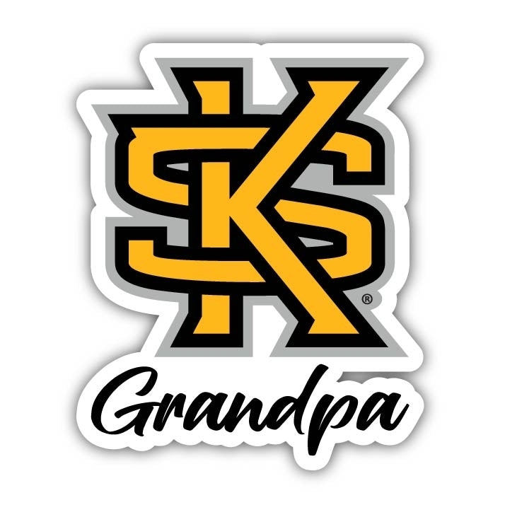 Kennesaw State University 4-Inch Proud Grandpa NCAA - Durable School Spirit Vinyl Decal Perfect Gift for Grandpa Image 1