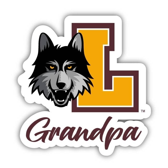 Loyola University Ramblers 4-Inch Proud Grandpa NCAA - Durable School Spirit Vinyl Decal Perfect Gift for Grandpa Image 1