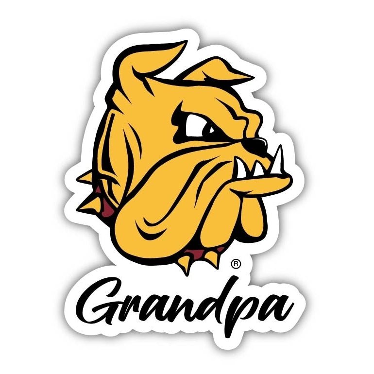 Minnesota Duluth Bulldogs 4-Inch Proud Grandpa NCAA - Durable School Spirit Vinyl Decal Perfect Gift for Grandpa Image 1