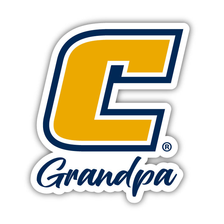 University of Tennessee at Chattanooga 4 Inch Proud Grandpa Die Cut Decal Image 1