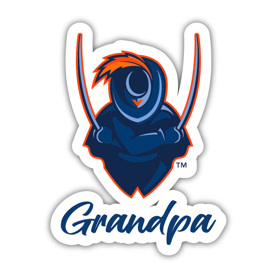 Virginia Cavaliers 4 Inch Proud Grandpa Die Cut Decal Image 1