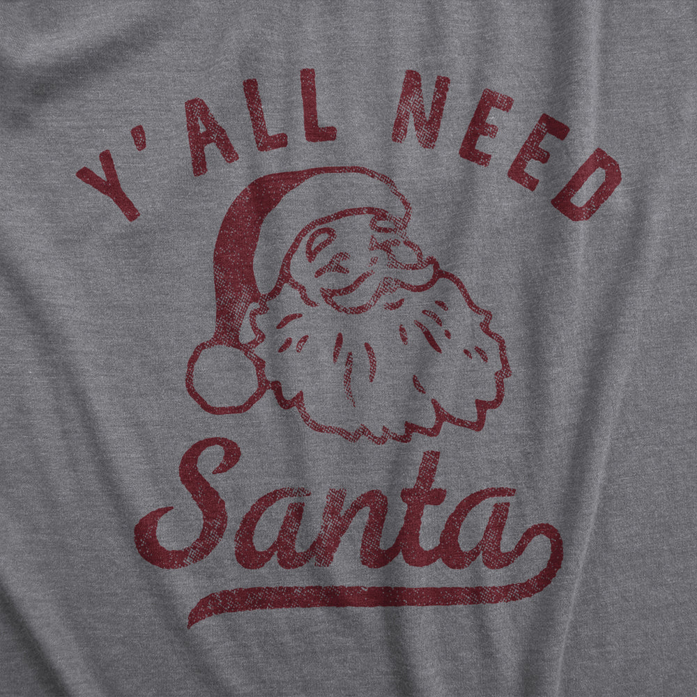 Mens Yall Need Santa T Shirt Funny Xmas Party Jesus St Nicholas Lovers Tee For Guys Image 2