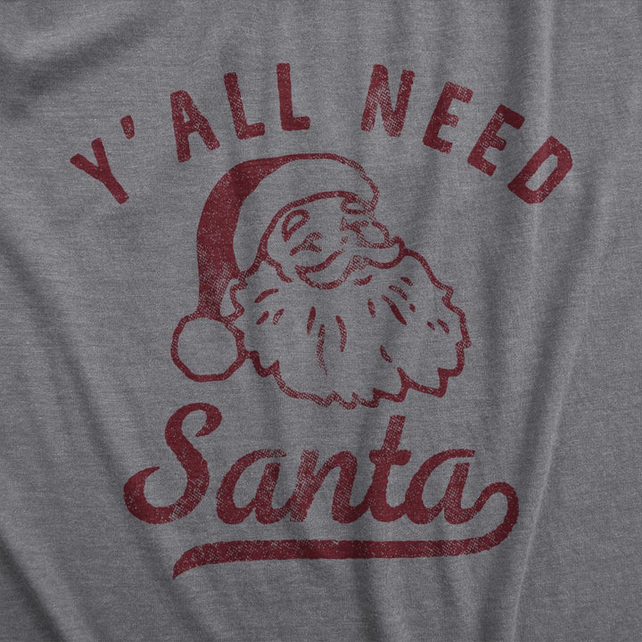 Mens Yall Need Santa T Shirt Funny Xmas Party Jesus St Nicholas Lovers Tee For Guys Image 2