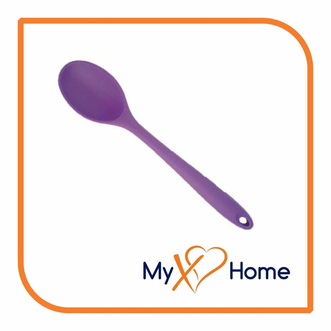 8" Purple Silicone Spoon by MyXOHome (124 or 6 Spoons) Image 7