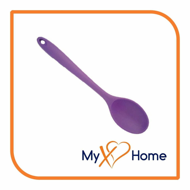 8" Purple Silicone Spoon by MyXOHome (124 or 6 Spoons) Image 8