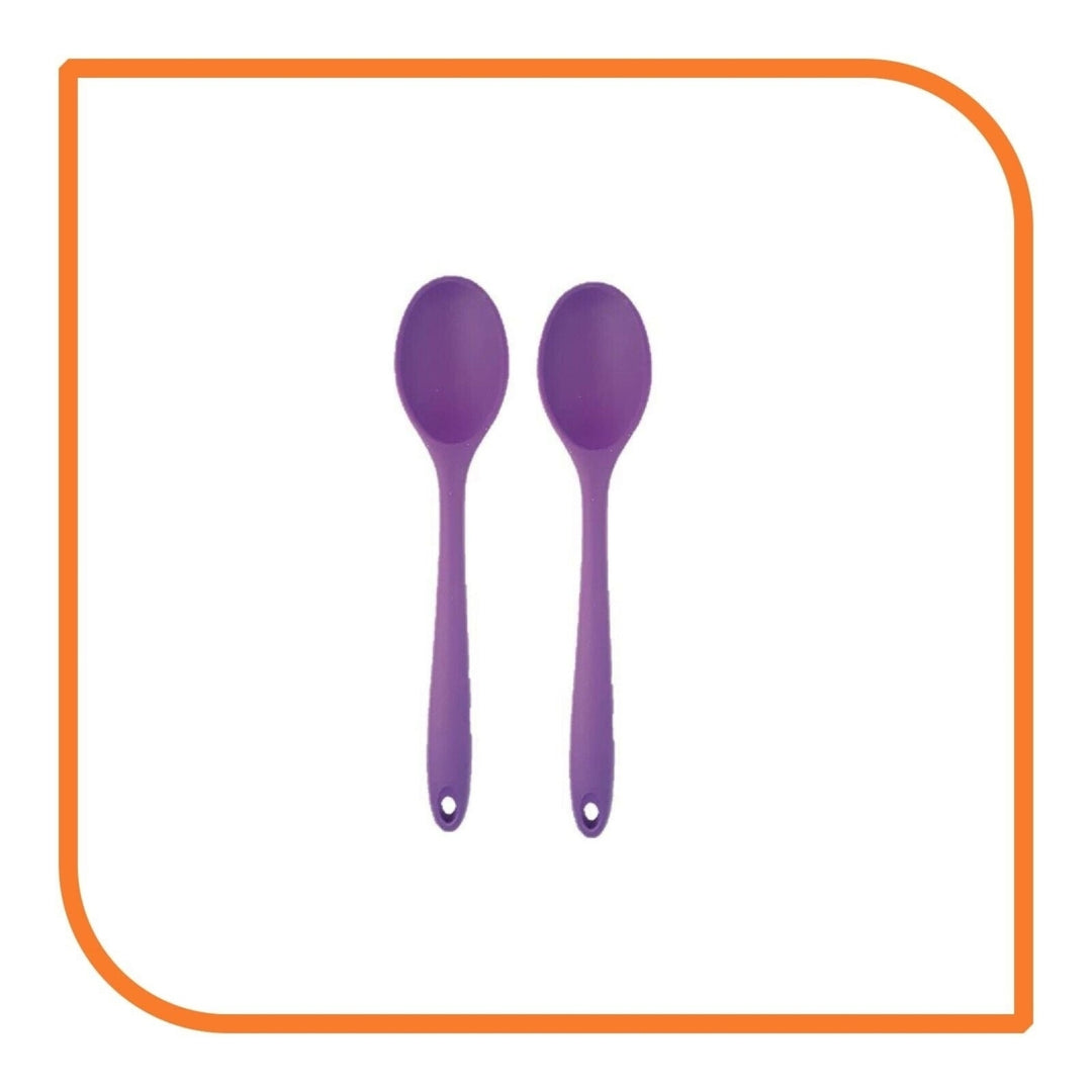 8" Purple Silicone Spoon by MyXOHome (124 or 6 Spoons) Image 12