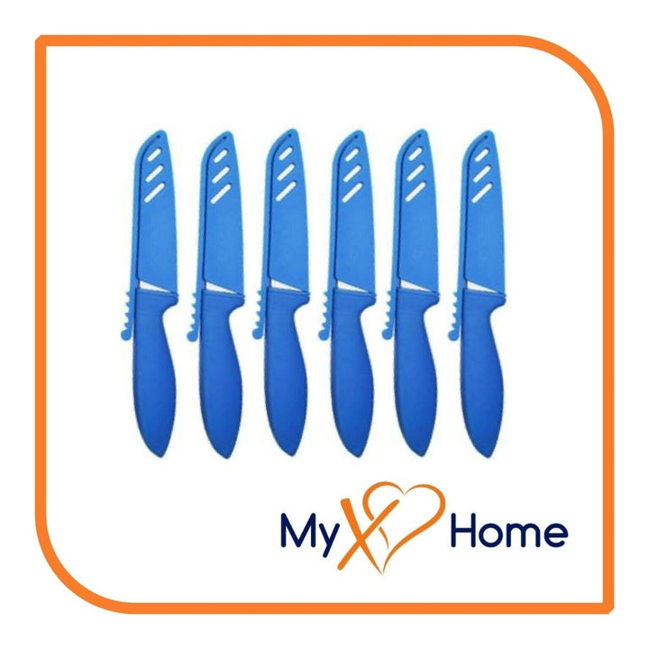 8" Blue Silicone Knife by MyXOHome (1, 2, 4 or 6 Knives) Image 1