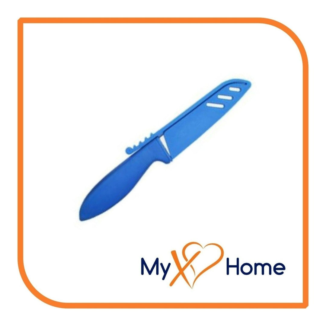 8" Blue Silicone Knife by MyXOHome (1 2 4 or 6 Knives) Image 1