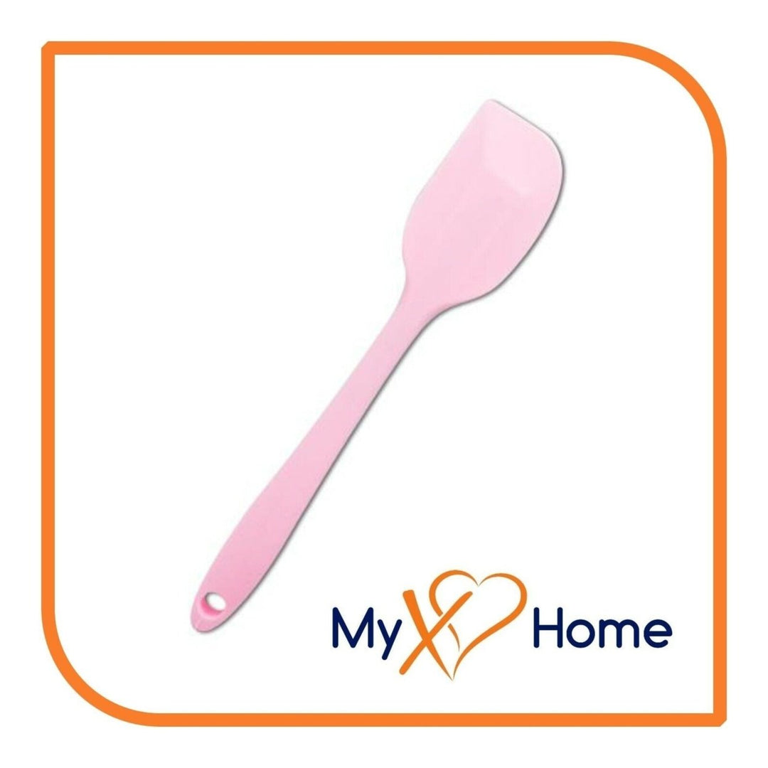 9.5" Pink Silicone Spatula by MyXOHome (1 2 4 or 6 Spatulas) Image 1