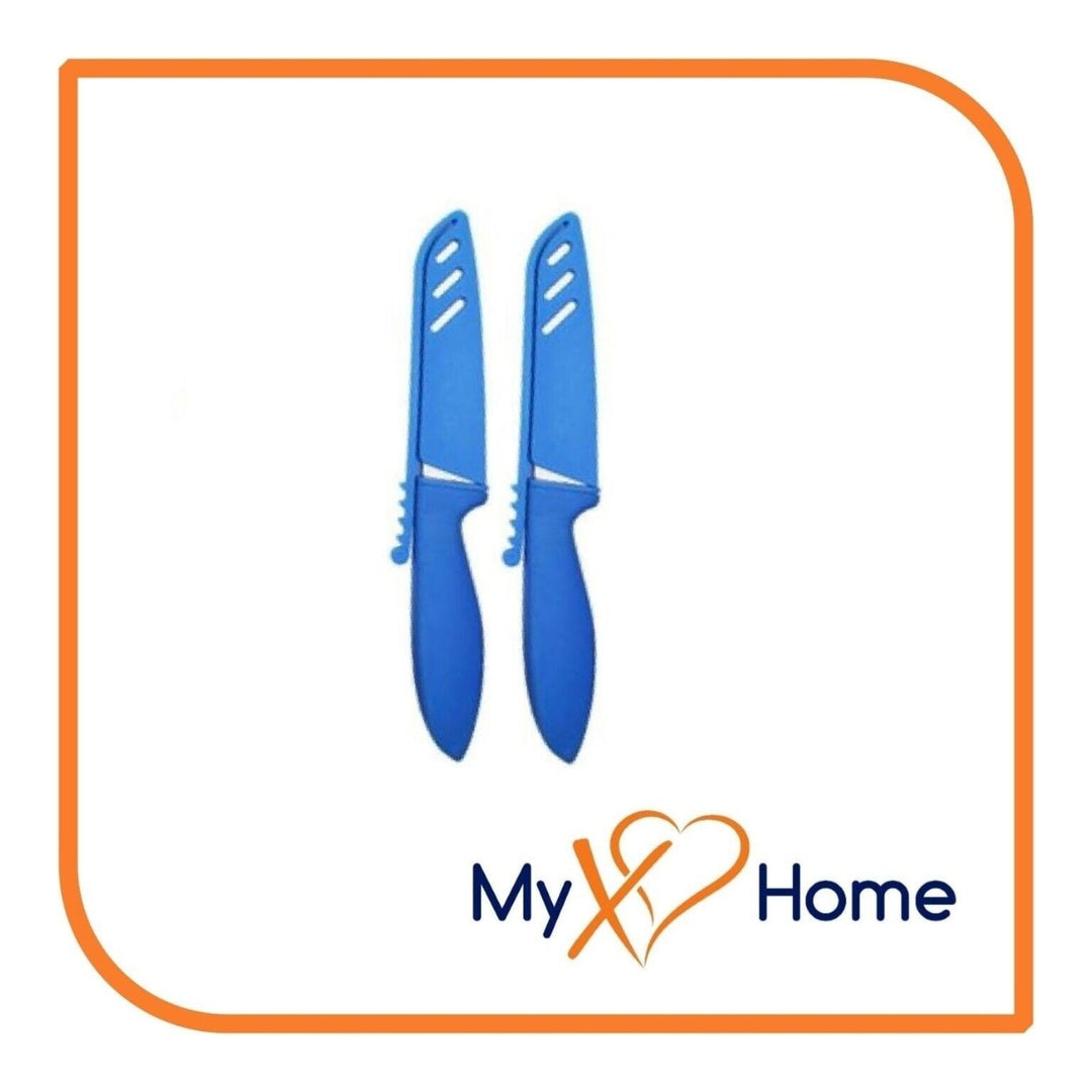 8" Blue Silicone Knife by MyXOHome (1 2 4 or 6 Knives) Image 3