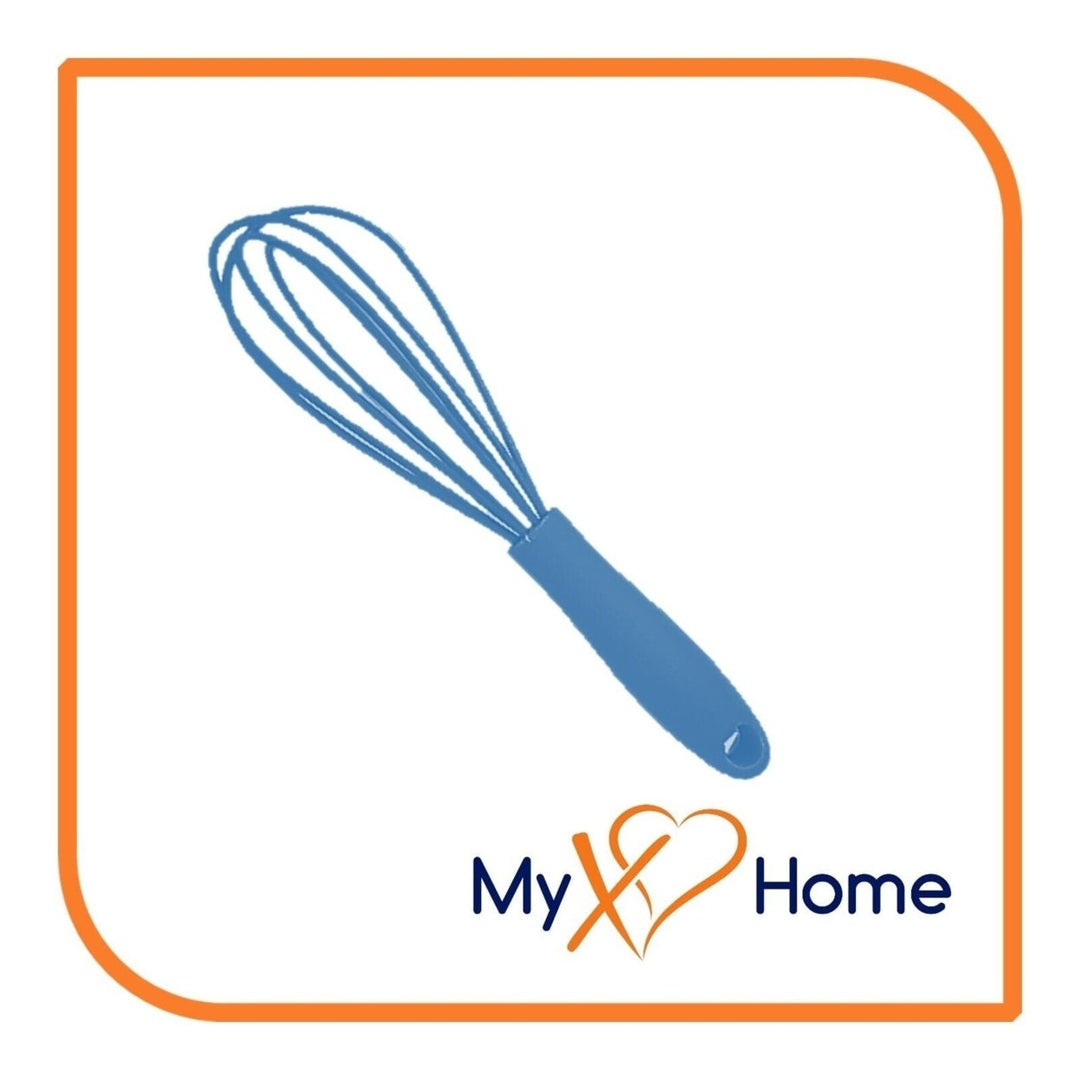 7" Blue Silicone Whisk by MyXOHome (1 2 4 or 6 Whisks) Image 7